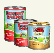 Load image into Gallery viewer, 5 CANS Lait Liquide Bonnet Rouge- Unsweetened Condensed Milk
