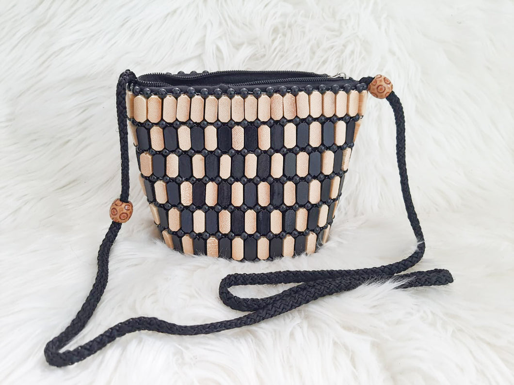 Mini Crossbody Boho Beaded Handbag/ Handmade Handbag