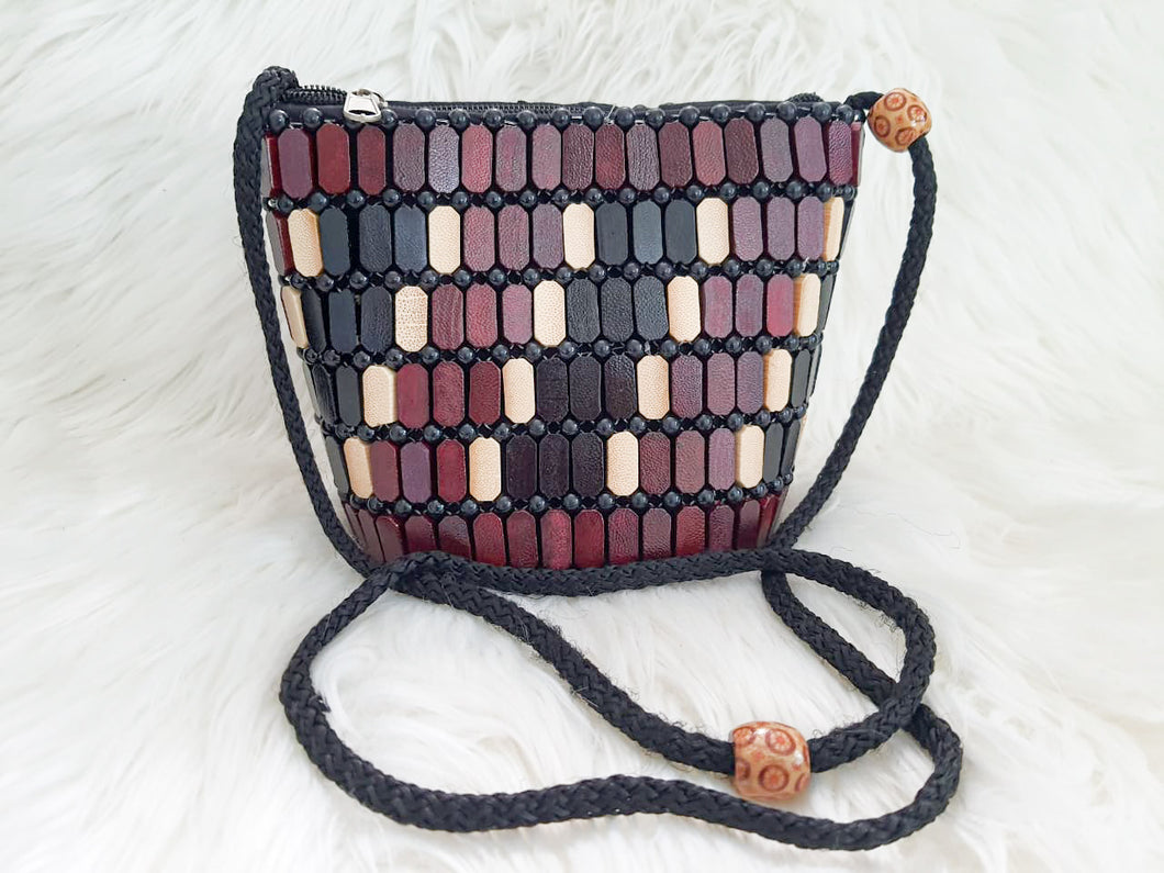 Mini Boho Crossbody Bag/ Handmade Beaded Handbag