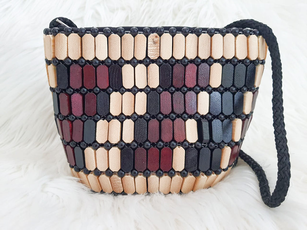 Mini Boho Crossbody Beaded Handbag/ Handmade Handbag