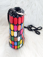 Load image into Gallery viewer, Rainbow Boho Mini Crossbody Bag/ African Handmade Handbag
