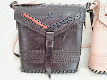 Load image into Gallery viewer, 100% Leather Crossbody Bag - Boho Handbag
