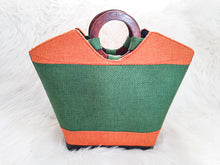 Load image into Gallery viewer, African Handbag With Wooden Handle
