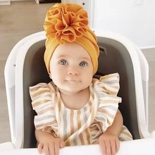 Load image into Gallery viewer, Flower Newborn Baby Turban -Soft Baby Girl Headwrap Beanie -Baby Bowknot Hat
