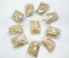Load image into Gallery viewer, Mini Pack Organic Fresh Ginger Flaxes- Handmade Ginger Flakes- Ginger Candy
