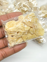 Load image into Gallery viewer, Mini Pack Organic Fresh Ginger Flaxes- Handmade Ginger Flakes- Ginger Candy
