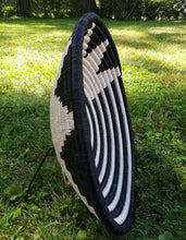 Load image into Gallery viewer, Black and White Sun Rwanda Basket
