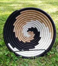 Load image into Gallery viewer, Black, White &amp; Beige Rwanda Basket
