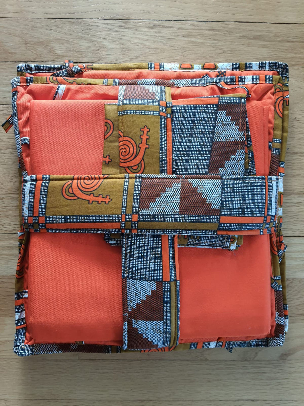 Orange African Table Linen Thanksgivings Table Cloth